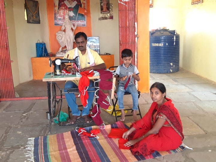 mask making to indian peo