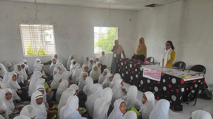 Girls health and menstruation work