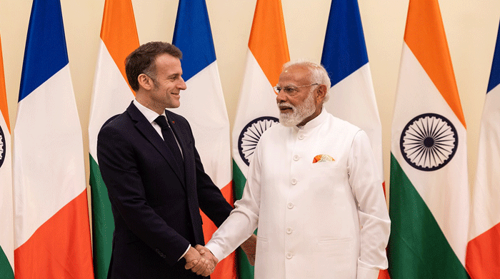 भारत-फ्रांस मैत्री  सार्वभौमत्वाचे  सूचक चित्र